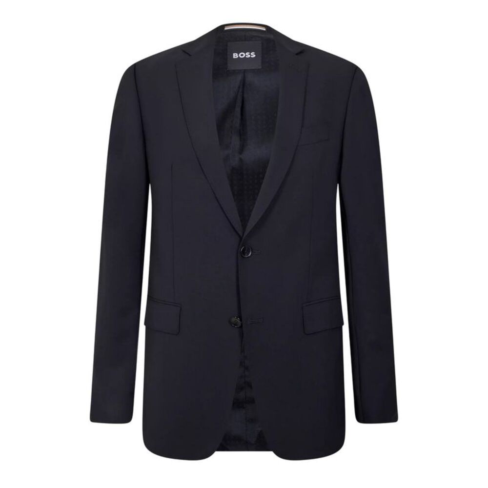Boss Mens Lapel Single-Breasted Blazer / Black